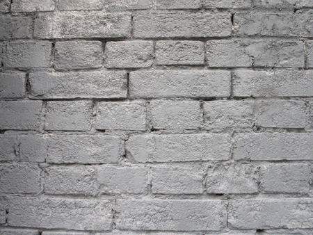 The Wall. Gray Brick Wallの写真素材