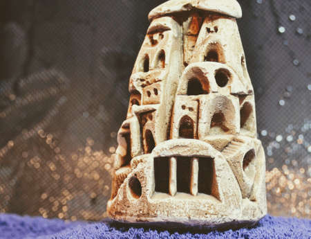 Cappadocia miniature trinket. Ancient and miniature fairy chimneys Cappadocia, Turkeyの写真素材