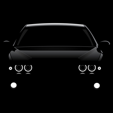Silhouette carのイラスト素材