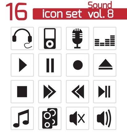Sound icons setのイラスト素材