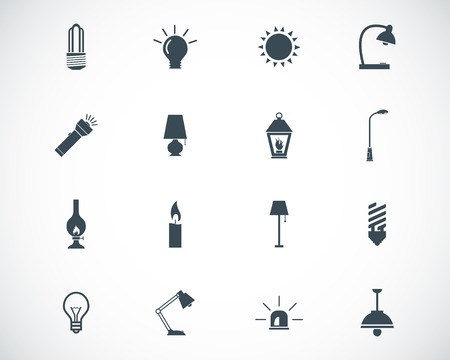 black light icons setのイラスト素材