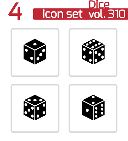 Vector black castle icons set on white のイラスト素材