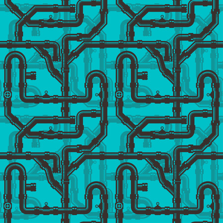 Water Piping Seamless pattern on backgroundのイラスト素材