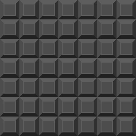 Vector milk tile chocolate seamless background. Seamless pattern with chocolate textureのイラスト素材