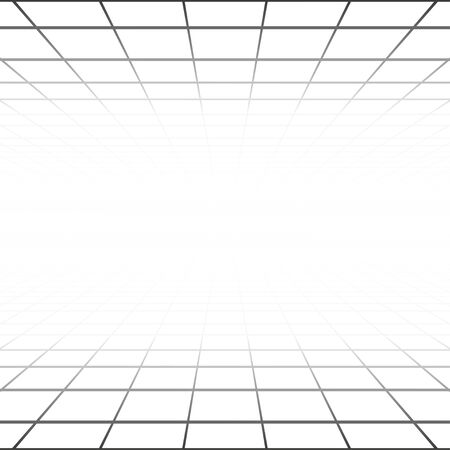 Vector abstract background with a perspective gridのイラスト素材