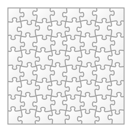 Vector igsaw puzzle blank template. Background for your business presentationのイラスト素材