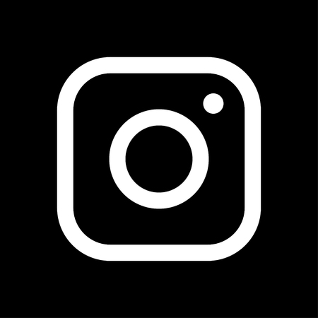 Vector white camera icon on black background