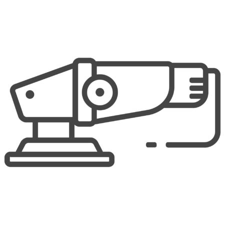 Electrical sander icon on white backgroundのイラスト素材