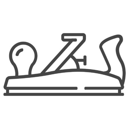 Jack-plane line icon on white backgroundのイラスト素材