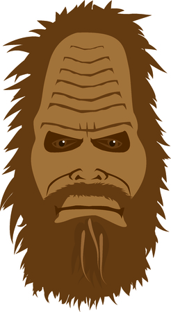 Sasquatch Headのイラスト素材