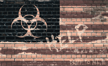 Biological hazard signの写真素材