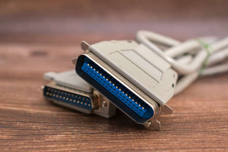 Cable for connecting office equipment to a computer with a parallel port interface