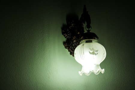 vintage wall lampの写真素材