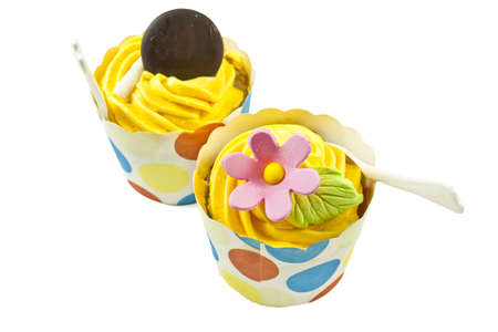 Colorful Cup Cakeの写真素材