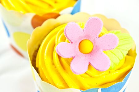 Colorful Cup Cakeの写真素材