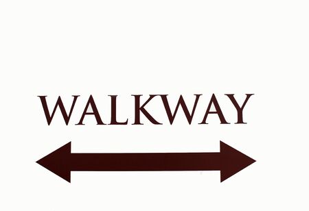 Sign  walkwayの写真素材