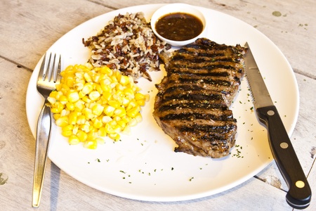 Grilled steaksの写真素材