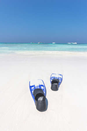 Beautiful beach and tropical seaの写真素材