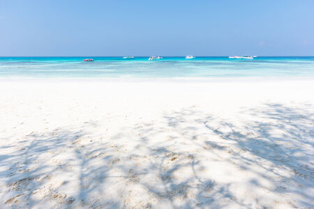 Beautiful beach and tropical seaの写真素材