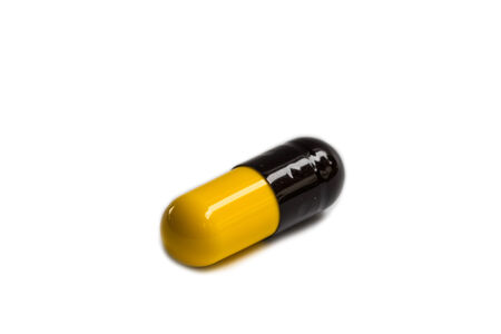 capsules isolated on white background