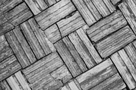 The brick block walk wayの写真素材