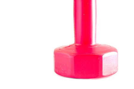 Dumbbells isolated on whiteの写真素材