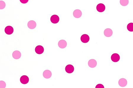 Beautiful pink  dots on whitebackground の写真素材