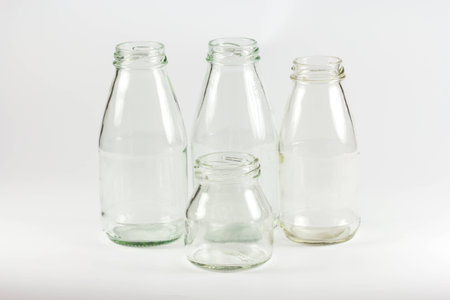 isolated milk bottleの写真素材