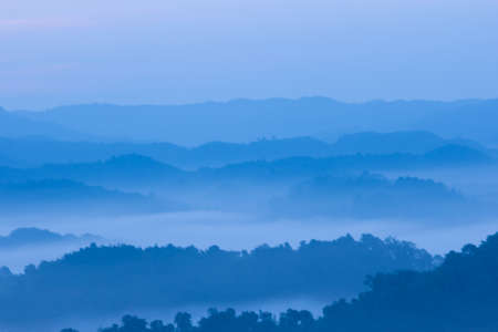 Morning Mist In The Mountainsの写真素材