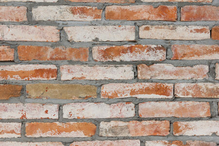 old red brick wall texture backgroundの写真素材