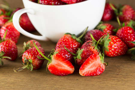 Fresh strawberriesの写真素材