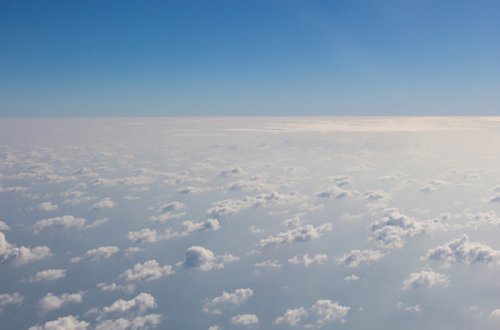 Clouds from planeの写真素材