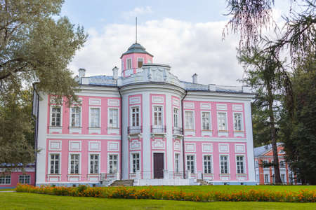 GOLITSYNO, RUSSIA - September, 2020: View of Manor of Prince Golitsyn in village of Bolshiye Vyazemy, summeのeditorial素材