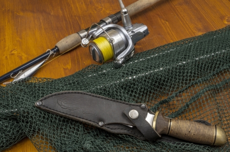 Fishing with spinning の写真素材