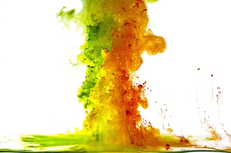 Abstraction from the movement of non-ferrous liquid drops の写真素材