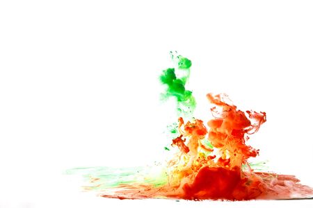 fluid motion multicolorの写真素材