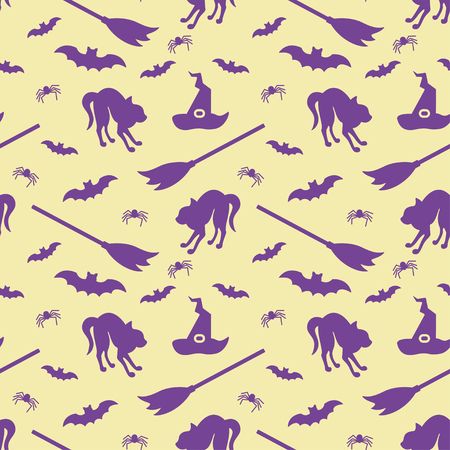 Halloween vector seamless pattern or backgroundのイラスト素材