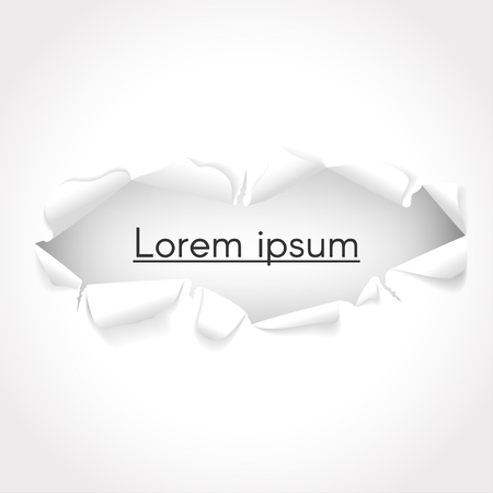 Vector background. Torn paper with copy space for text.のイラスト素材