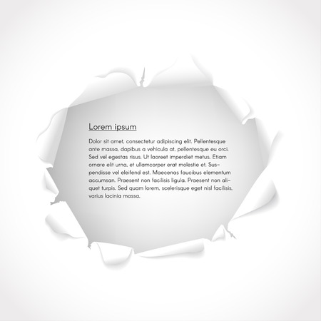 Vector background. Torn paper with copy space for text.のイラスト素材