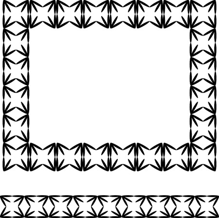 Swirl design frame and borderのイラスト素材