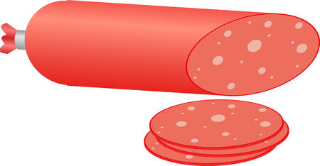Long loaf of sausageのイラスト素材