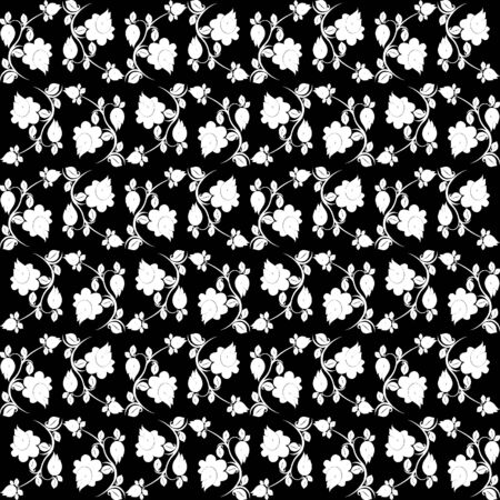 Floral antique seamless patternのイラスト素材