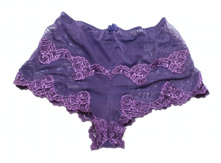 Woman pants isolated on whiteの写真素材