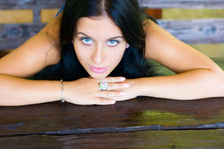 Portrait beautiful girl for your designの写真素材