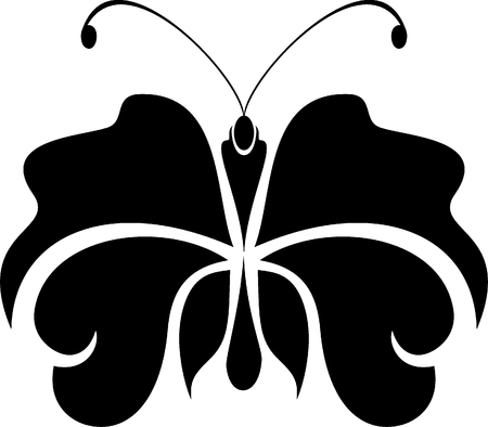 Beaytiful Butterfly tattoo symbol for youのイラスト素材
