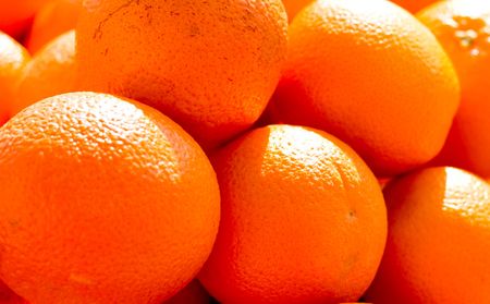 Orange fruit isolated on white