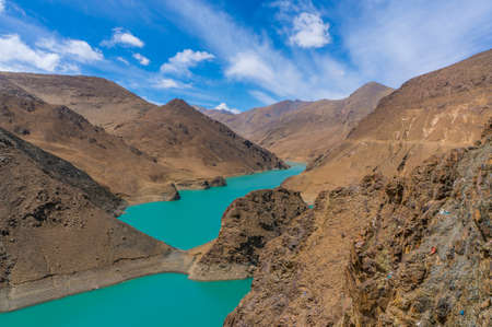 Yamdrok lakeの写真素材