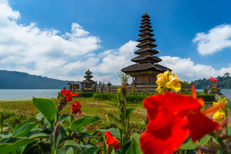 Ulun Danu Bratan temple, Bali Indonesiaの写真素材
