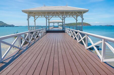 Sea bridge, Sichang island Thailand