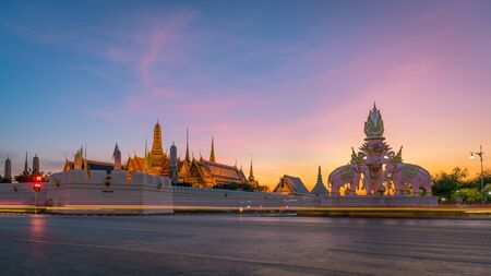 Sunset at the grand palace, Bangkokのeditorial素材